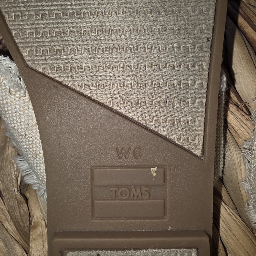 TOMS Rafia Sandals Size 6 - Picture 5 of 6